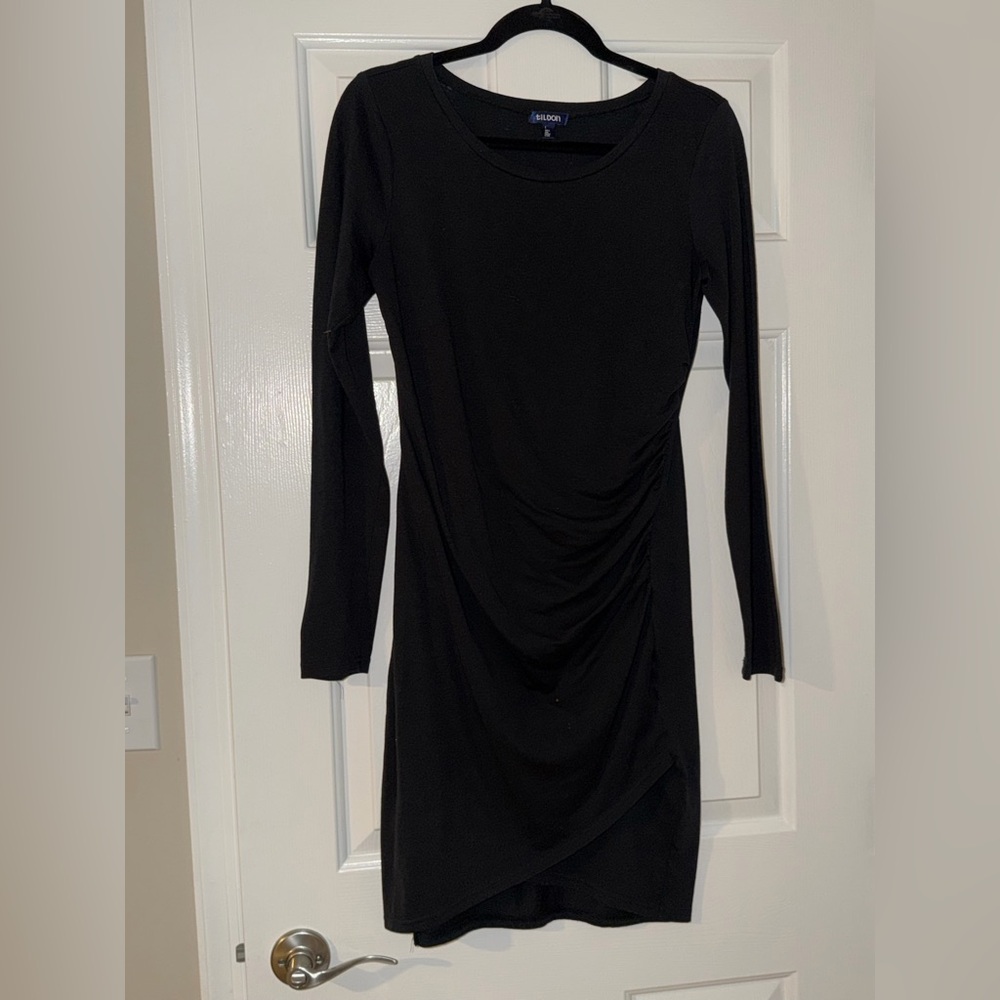 Elegant Black Long Sleeve Dress